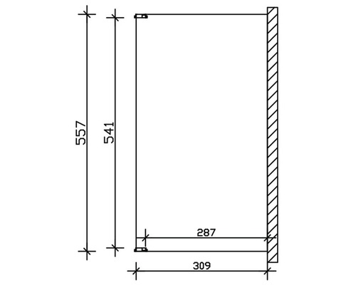 Dessin technique d''une armoire avec dimensions
