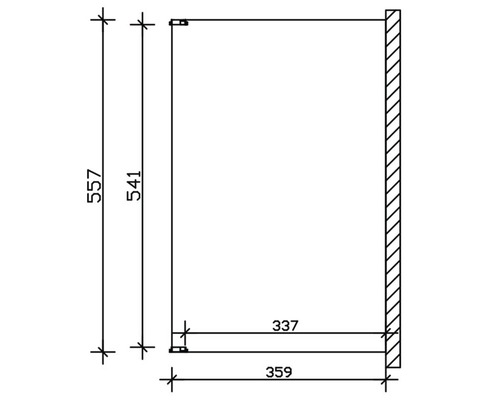 Schéma technique d''une armoire avec dimensions
