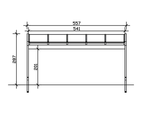 Dessin technique d''une construction avec des dimensions en millimètres