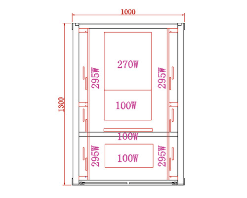 Dessin technique d''une armoire avec dimensions