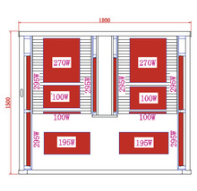 Cabine infrarouge Sanotechnik Carbon 2 180x150x195 cm