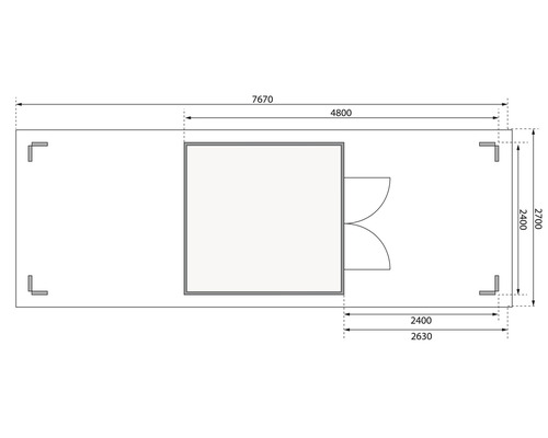 Plan d''un abri de jardin avec dimensions