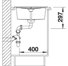 Blanco METRA 45 S Spüle BxT 780x500 mm Silgranit cafe 515038