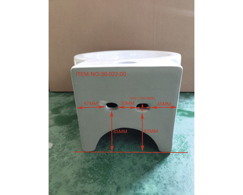 Keramik Waschbeckenunterschrank mit Maßangaben