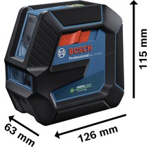Bosch Professional Linienlaser GLL 2-15 G inklusive Laserzieltafel und 4 x 1,5 V-LR6-Batterie (AA)-thumb-4
