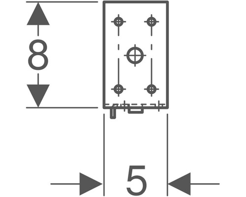 Dessin technique d''une ferrure avec indications de dimensions