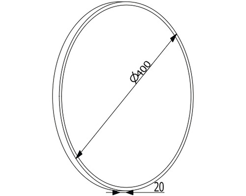 Joint rond de 400 mm de diamètre et de 20 mm d''épaisseur