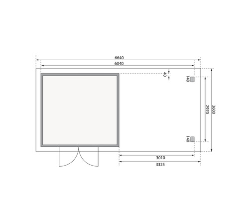 Plan d''un abri de jardin avec dimensions