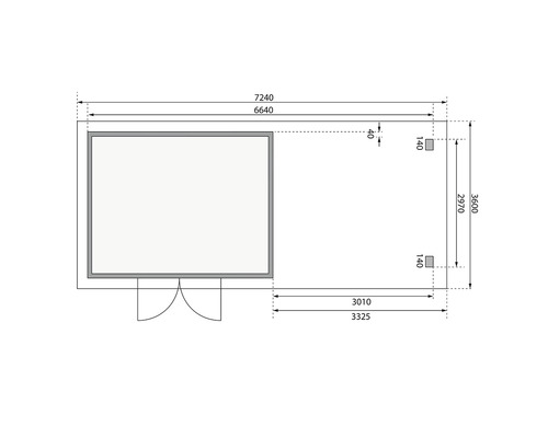 Plan d''un abri de jardin avec dimensions
