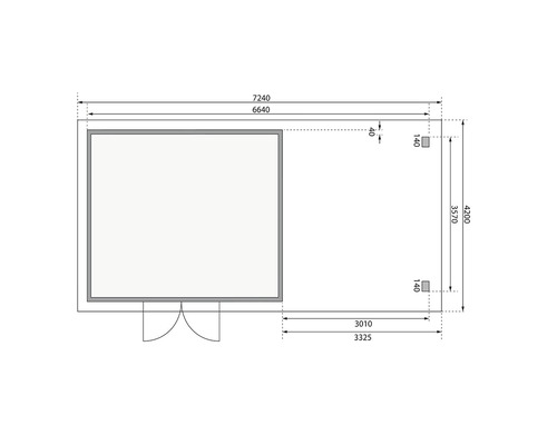 Plan d''un abri de jardin avec dimensions