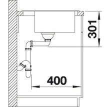 Blanco ZENAR XL 6 S Compact Spüle BxT 780x510 mm Silgranit schwarz 526052