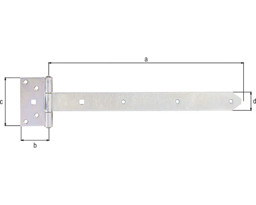 Fiche avec indications de dimension