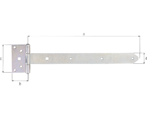 Ferrures avec dimensions