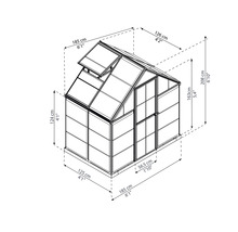 Dimensions de la serre