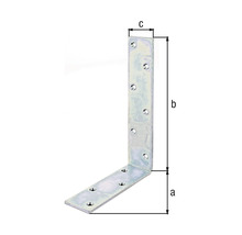 Equerre d''assemblage avec dimensions