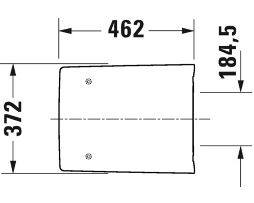Technische Zeichnung mit Maßangaben in Millimeter