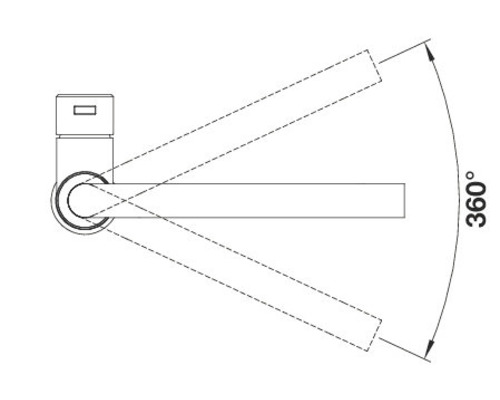 Robinet pivotant à 360 degrés