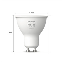 Philips Hue Leuchtmittel mit Durchmesser und Höhe Angaben