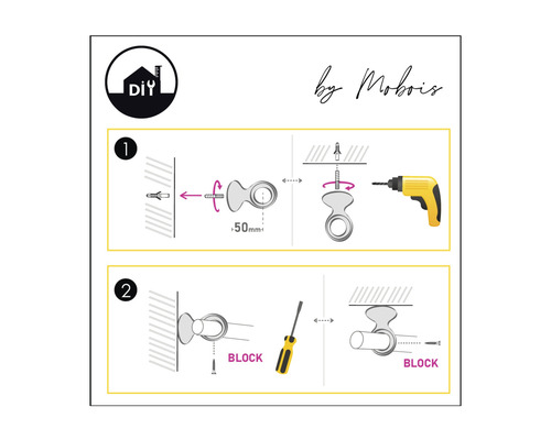 Montageanleitung für Mobois Garderobenhaken