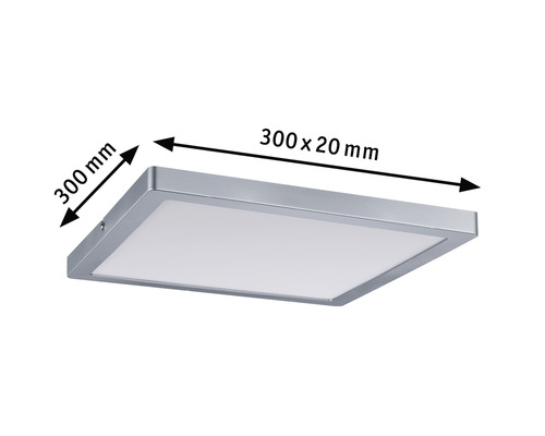 Quadratische Deckenleuchte mit den Maßen 300 x 300 x 20 Millimeter