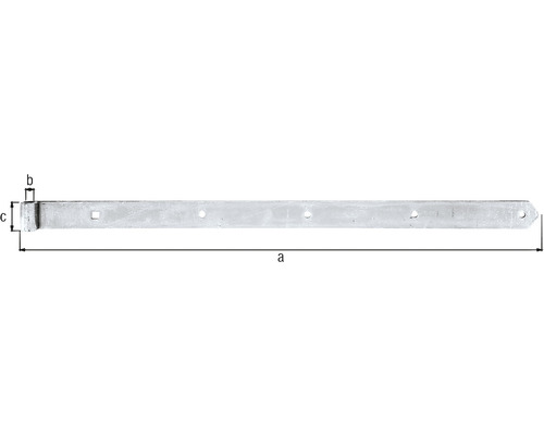 Bande de charnière pour la fixation de portails et de portes