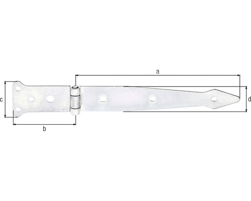 Fiche avec indications de dimension