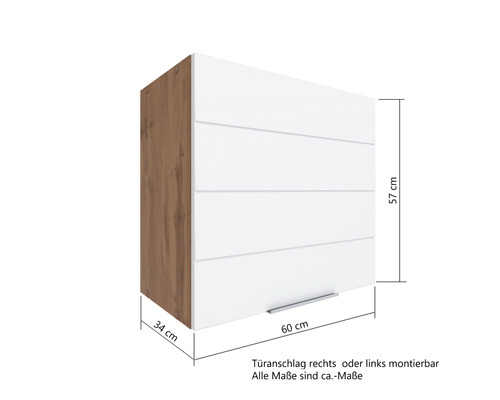 Armoire suspendue avec quatre tiroirs, 57 x 60 x 34 cm