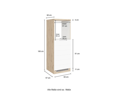 Image des dimensions d''une armoire haute