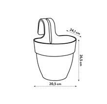 Hängetopf vibia cam. s pistazien ø 20,5 H 26,5 cm grün-thumb-7