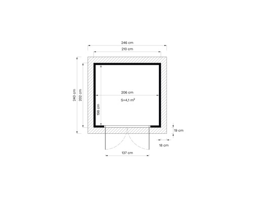 Plan d''un abri de jardin avec dimensions