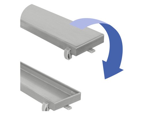 Illustration d''un couvercle de caniveau et d''un caniveau pour le drainage