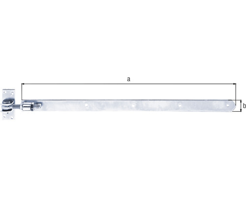 Gond réglable avec penture pour la fixation des portes et portails.
