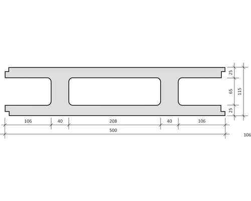 Dessin technique d''une poutre en bois avec dimensions.