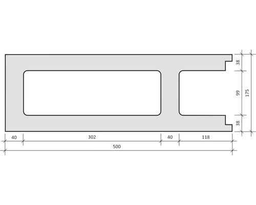 Masse eines U-Elements