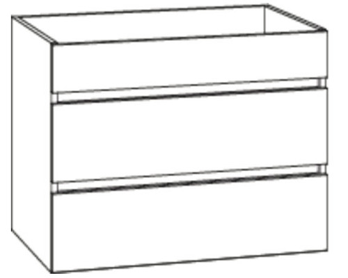 Unterschrank mit zwei Schubladen