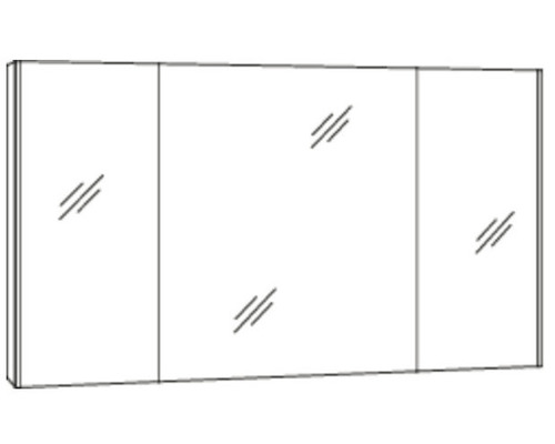 Spiegelschrank mit drei Türen
