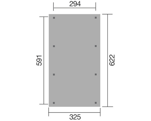 Produktzeichnung mit Maßangaben in Millimetern