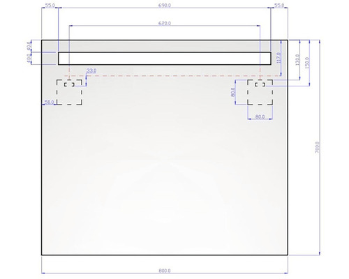 Dessin technique avec dimensions