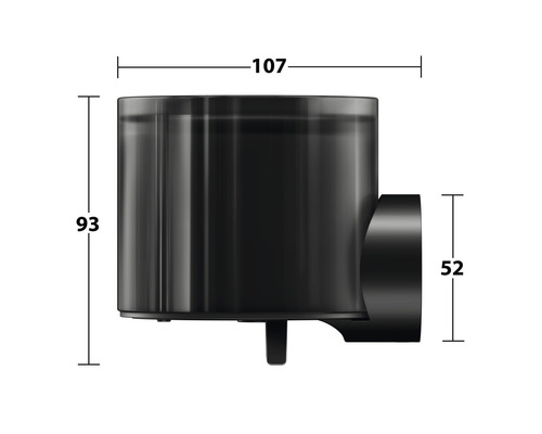 Dessin technique d''un siphon sanitaire avec cotes