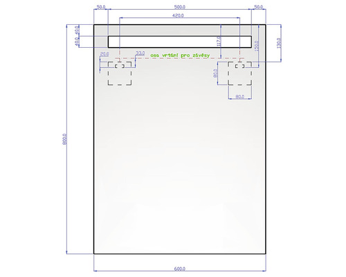 Dessin technique avec cotes