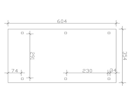 Dessin technique avec indications de dimensions