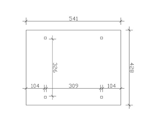 Dessin technique avec les dimensions du produit