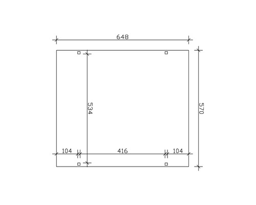 Dessin technique avec indications de dimensions.