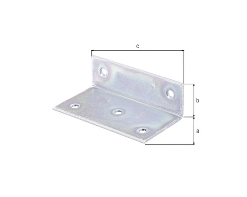 Winkelverbinder mit Maßen a, b und c