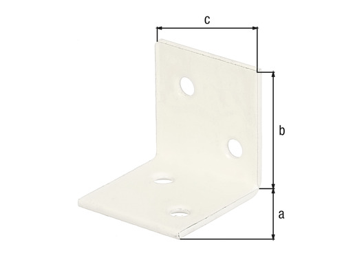 Equerre d''assemblage avec indications de dimensions
