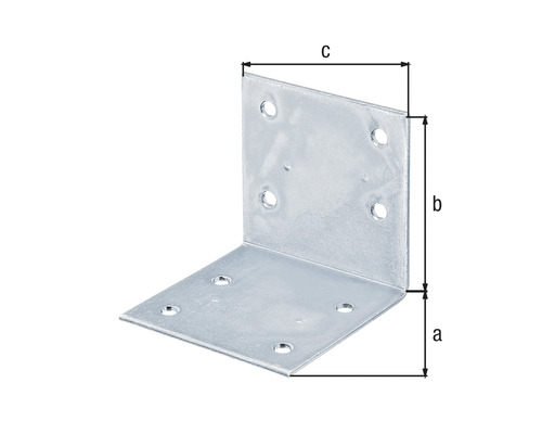 Équerre de fixation avec trous pour vis pour assemblage de bois