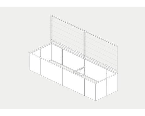 Modèle filaire d''un potager surélevé avec treillis
