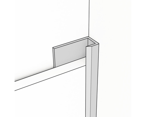 Profilé d''angle pour cabine de douche