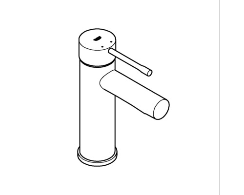 Dessin d''un robinet de lavabo