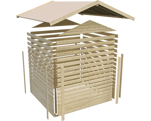 Kit de cabanon de jardin en bois pièces détachées
